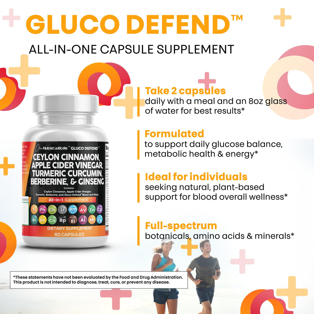 Old World Hub Ceylon Cinnamon capsules with berberine, turmeric, apple cider vinegar, ginseng, bitter melon, milk thistle, and fenugreek.