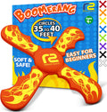 Old World Hub fun boomerang for kids, soft and easy to use outdoor toy, ideal Easter basket stuffer for boys and girls aged 6-12.