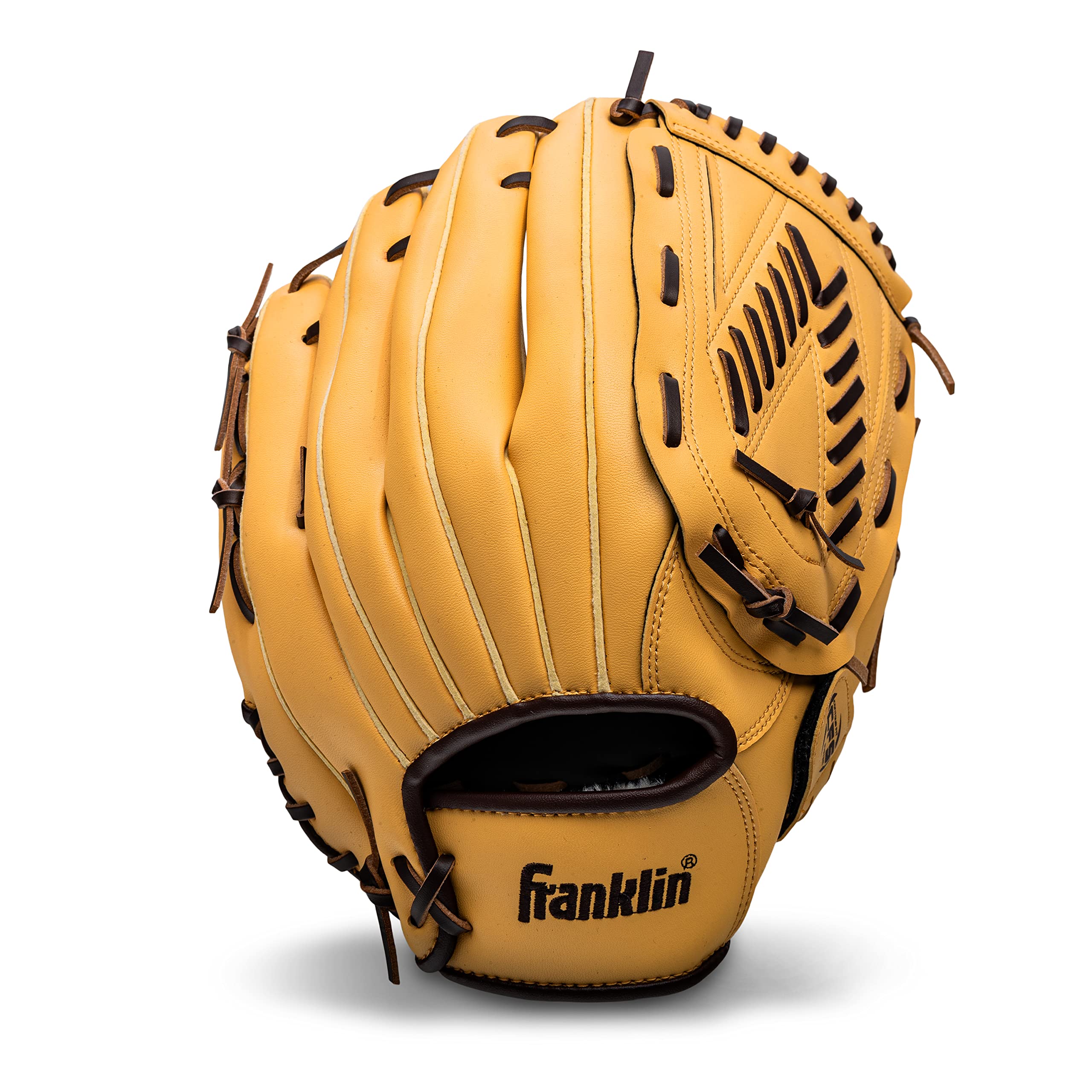 Old World Hub Franklin Sports Field Master baseball glove for adults and youth, right-hand throw, designed for baseball and softball.