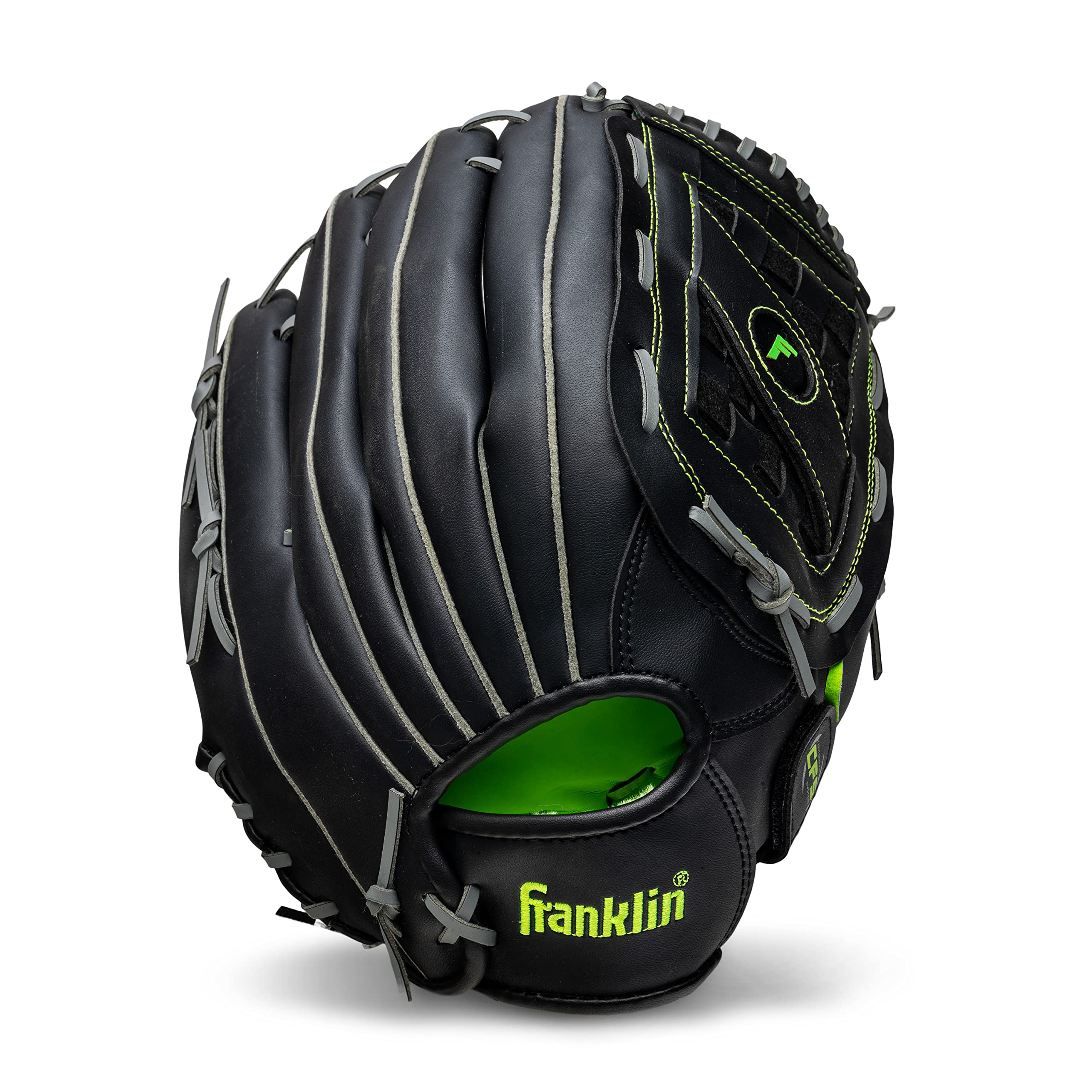 Old World Hub Franklin Sports Field Master baseball and softball glove for adults and youth, right-hand throw, in black leather.