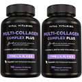 Vital Vitamins Multi Collagen Capsules by Old World Hub showing 150 grass-fed collagen peptide capsules for men and women.