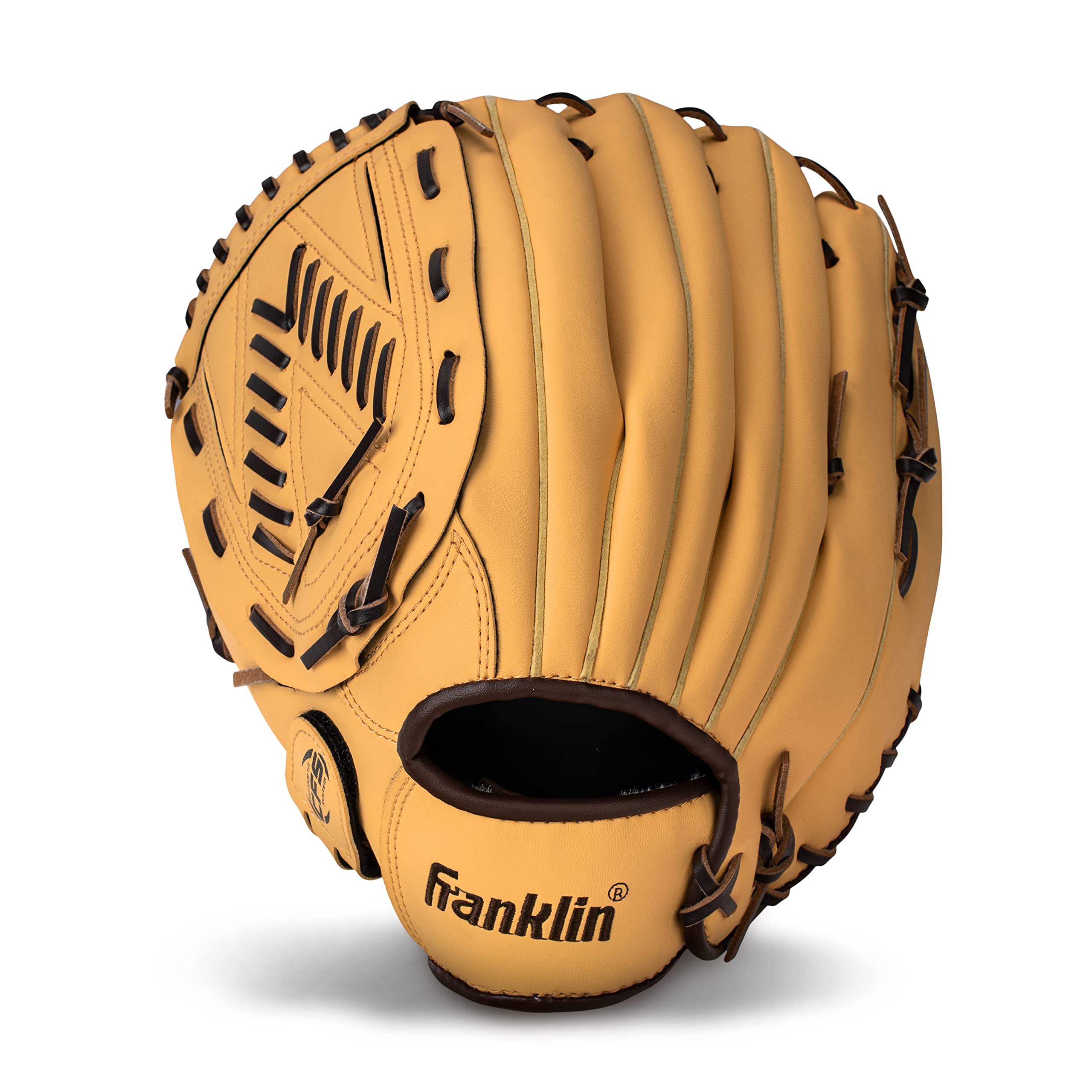 Old World Hub Franklin Sports Field Master baseball and softball glove for adults and youth, right-hand throw, durable leather mitt