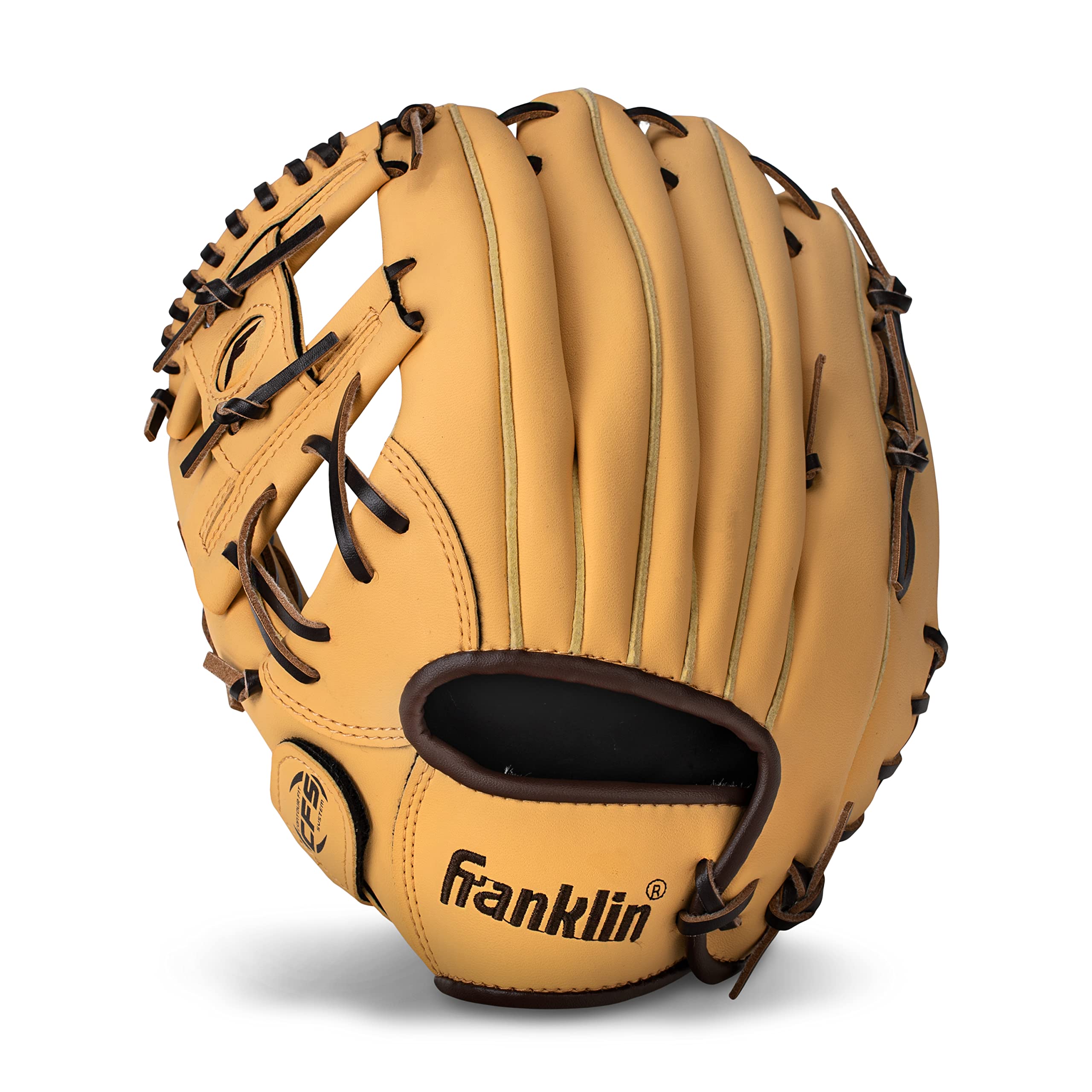 Old World Hub Franklin Sports Field Master baseball and softball glove for adults and youth, right-hand throw, in natural leather.