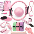 Old World Hub Pilates kit with exercise ring and ball set for women, ideal for home, gym, or travel Pilates workouts.