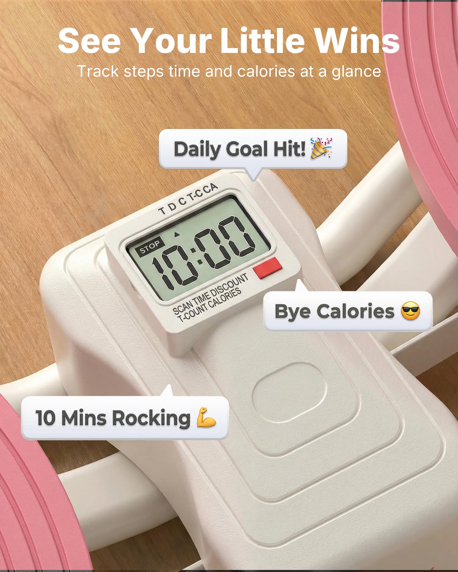 Old World Hub Merach Rocking Steppers for home exercise, 3D motion stair stepper with resistance bands and low-impact balance board