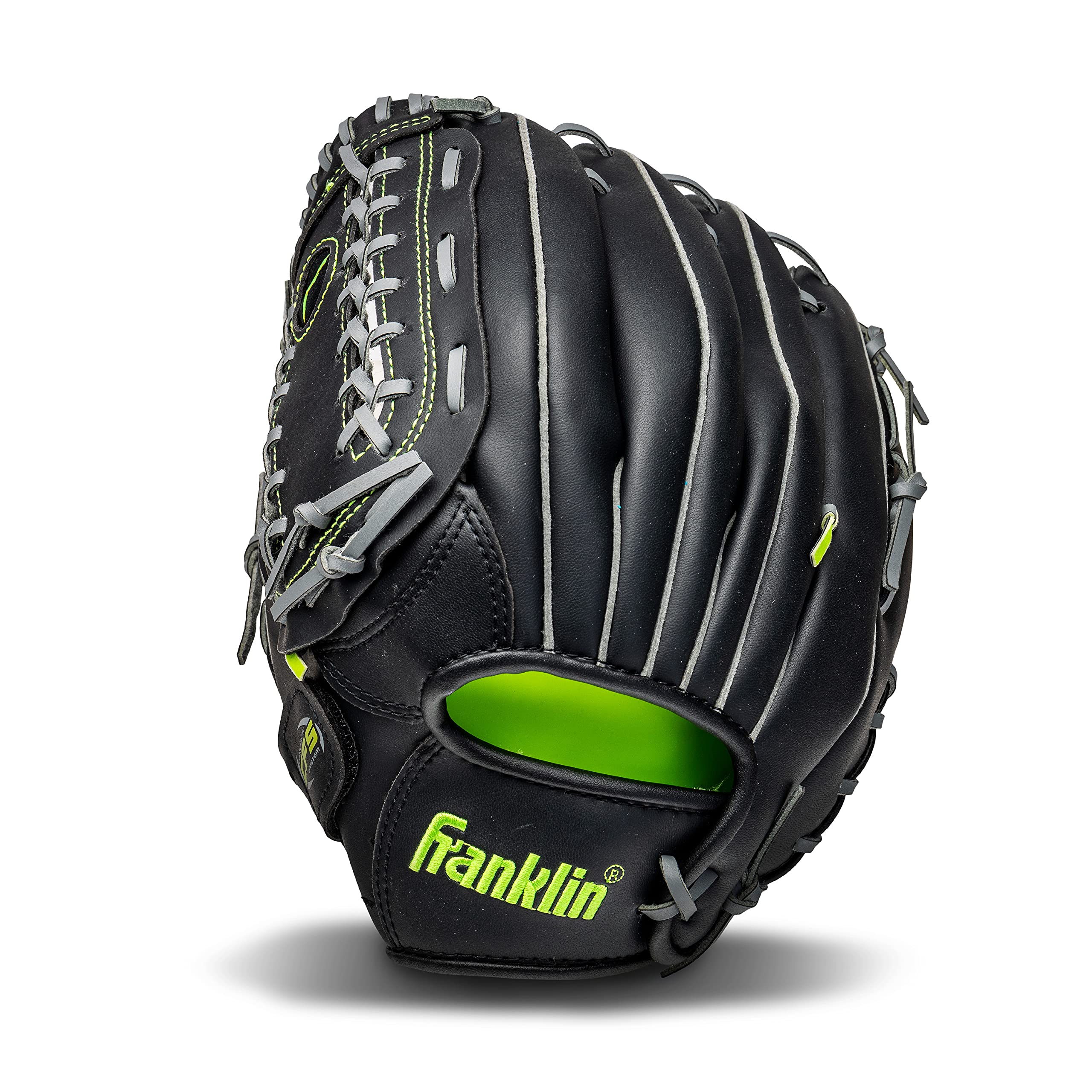 Old World Hub Franklin Sports Field Master baseball and softball glove, adult and youth mitt, right hand throw, in black and tan leather