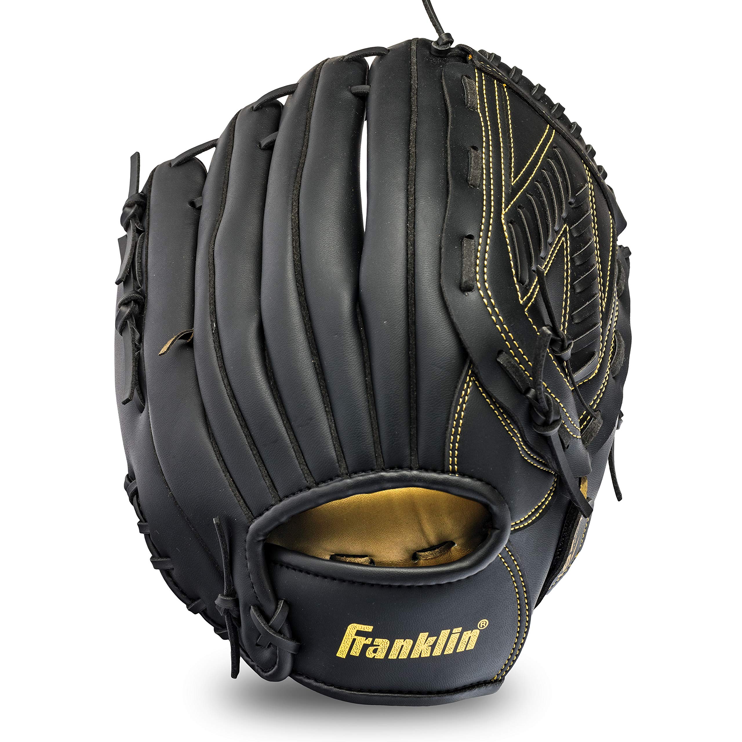 Old World Hub Franklin Sports Field Master baseball and softball glove for men and women, right-hand throw, durable leather mitt