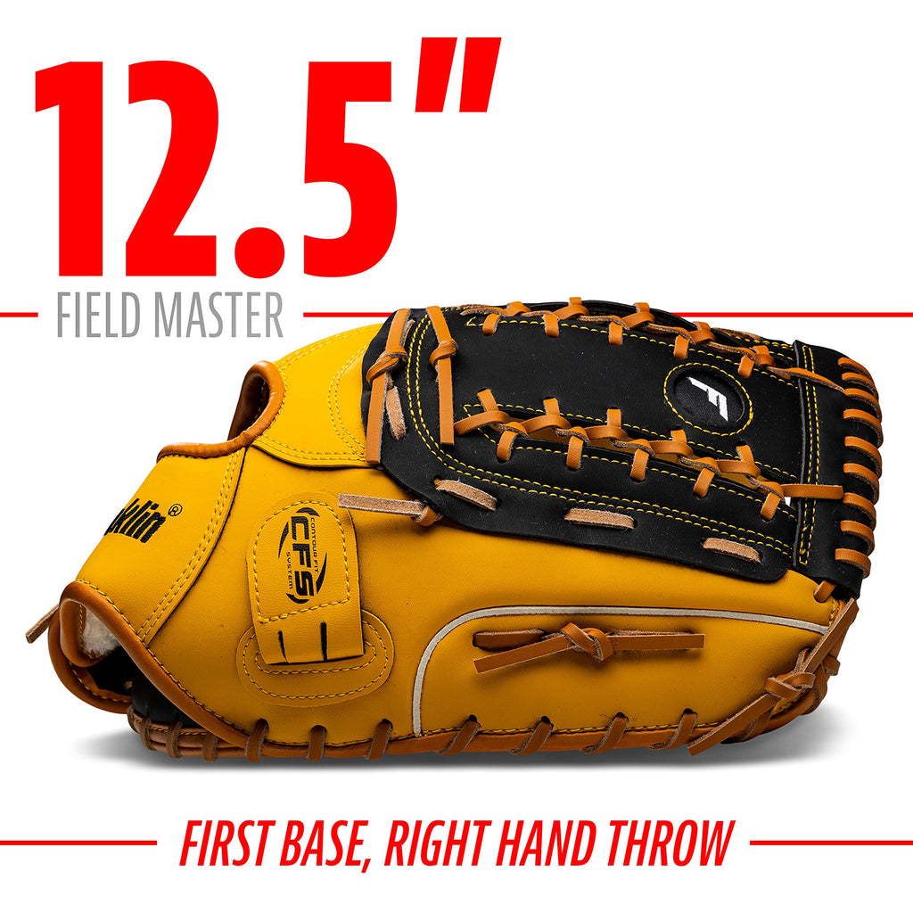 Old World Hub Franklin Sports Field Master baseball and softball glove for men and women, right-hand throw, adult and youth mitt