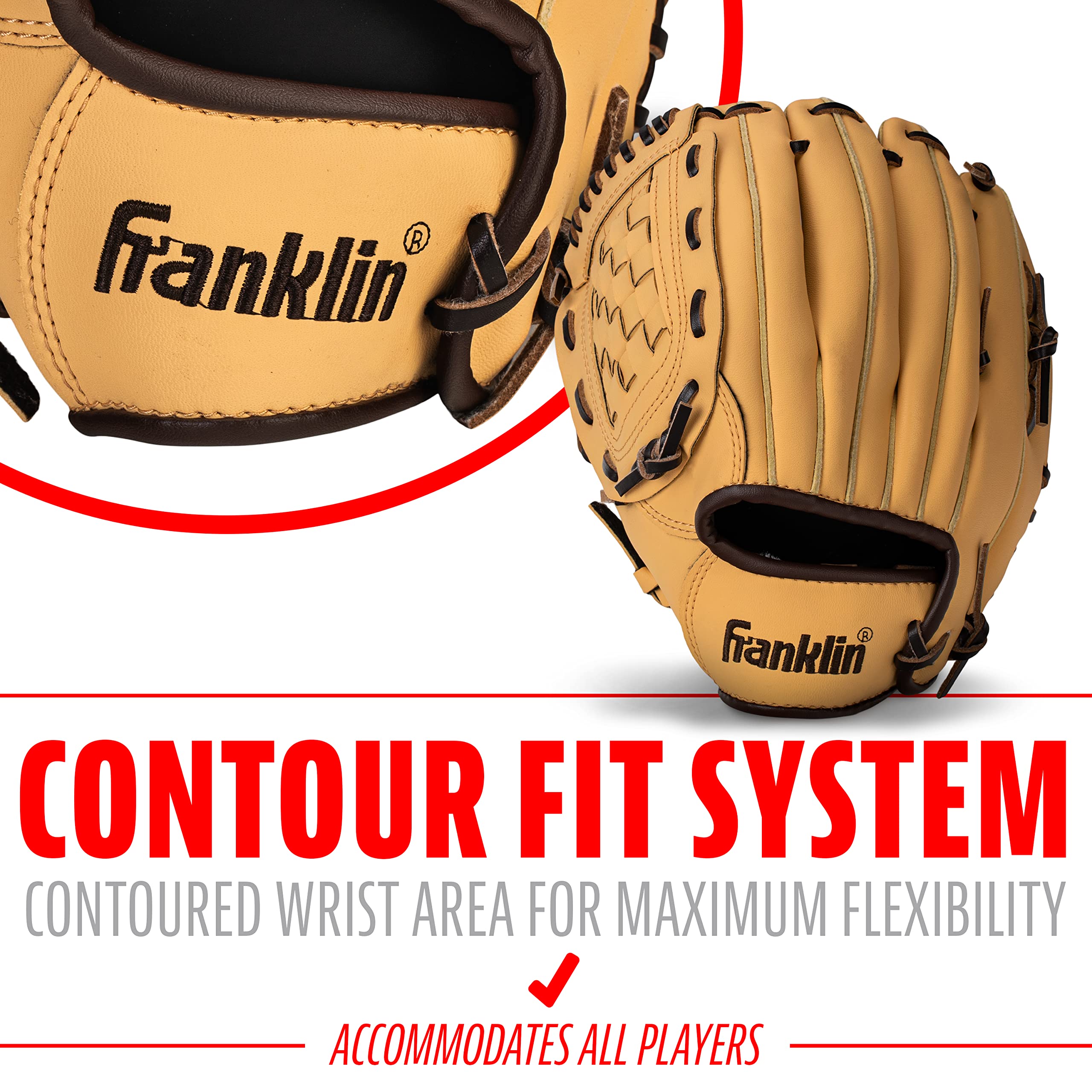 Old World Hub Franklin Sports Field Master baseball and softball glove for men and women, right-hand throw, adult and youth mitt.