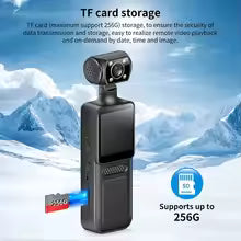 ABUQ NEW 4K Pocket Action Camera HD Sports Camcorder Cam 180°Rotate Mini Wifi Camera Portable Sport Motion Camera No Memory Card