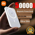 Xiaomi Ultra Slim Power Bank 50000mAh Mac Fast Charge Auxiliary Battery Magnetic Magnet Wireless Charging For IPhone Samsung