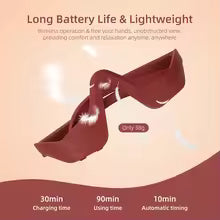 Red Eye Massager Under-Eye Glasses Massager Relieves Eye Fatigue Eyes Massage Glasses Eye Fatigue Relief Massager