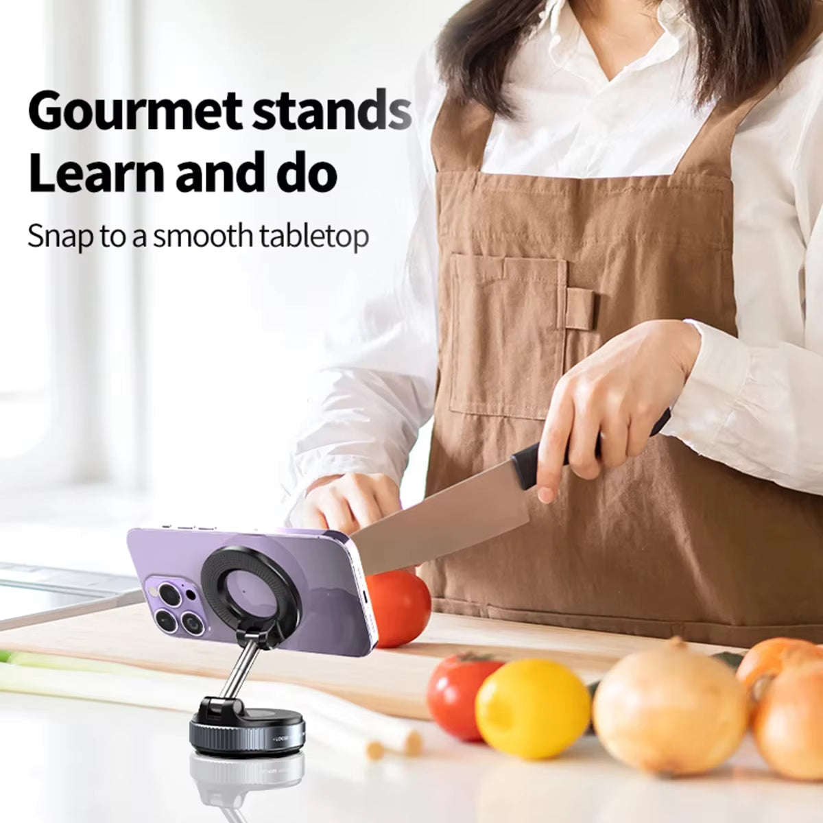 Car Phone Magnetic Stand Mechanical Vacuum Suction Cup Rotate 360° Magnetic Adsorption Bracket Navigation Universal Holder - Old World Hub