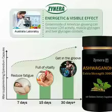 Ashwagandha 3000mg Extract 60 Tablets,Male Stamina, Energy, Strength & Performance, Fast Acting Enlargement Support Men Healthy - Old World Hub