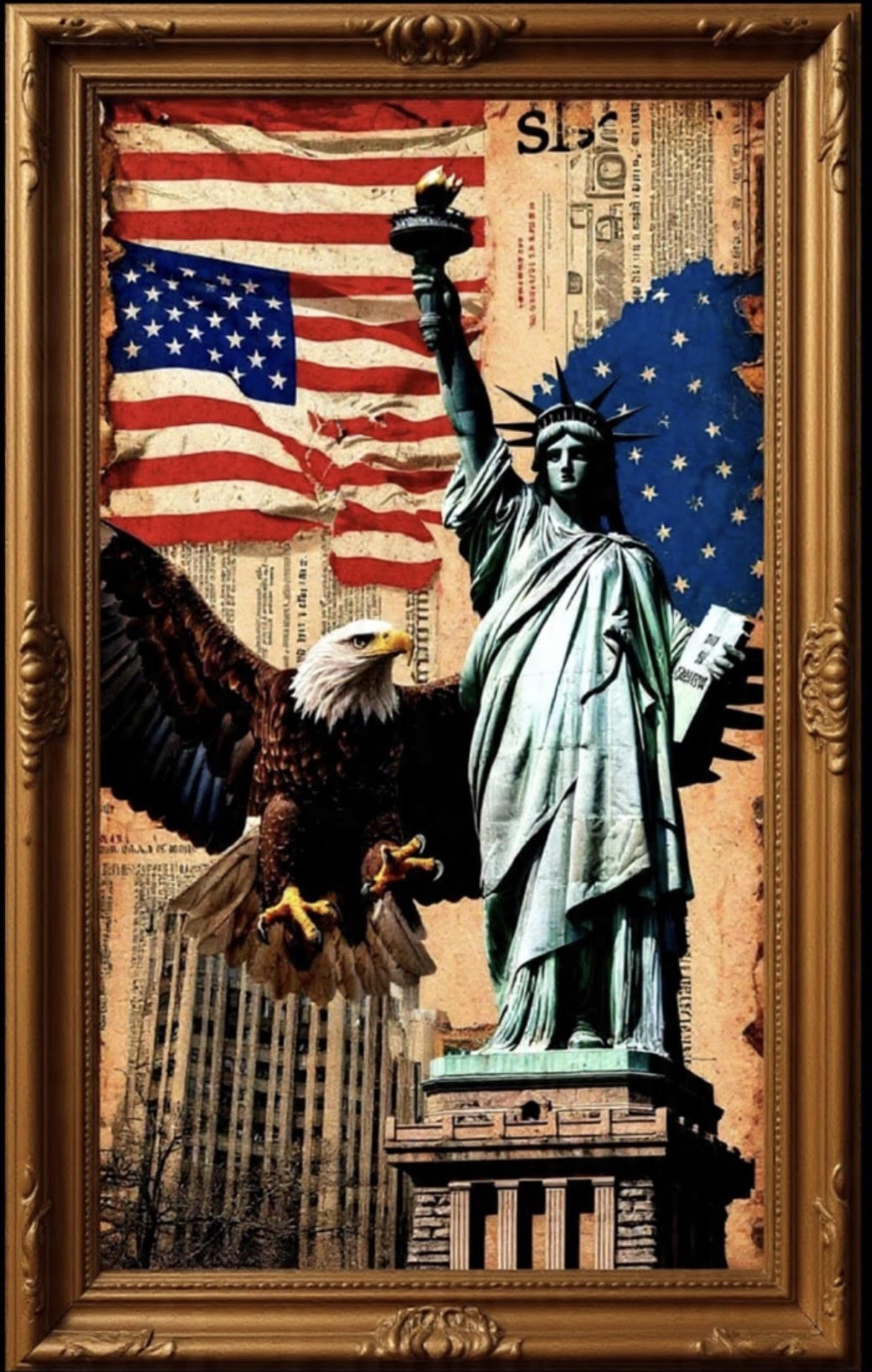 Old World Hub American History book cover with vintage design and historical illustrations.